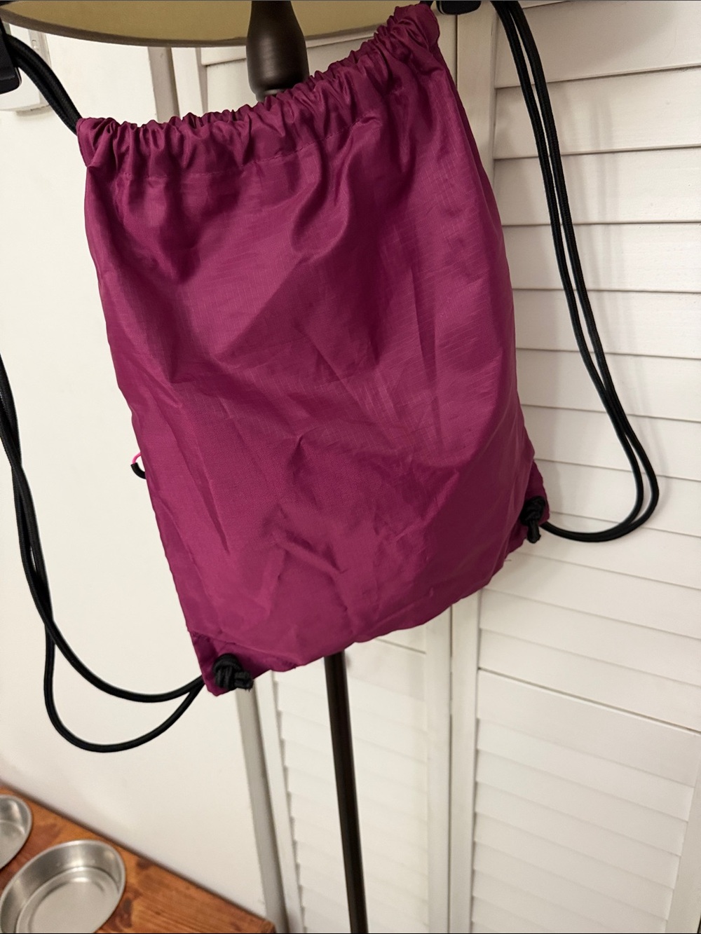 Munich Drawstring Backpack - Magenta - Picture 3 of 3